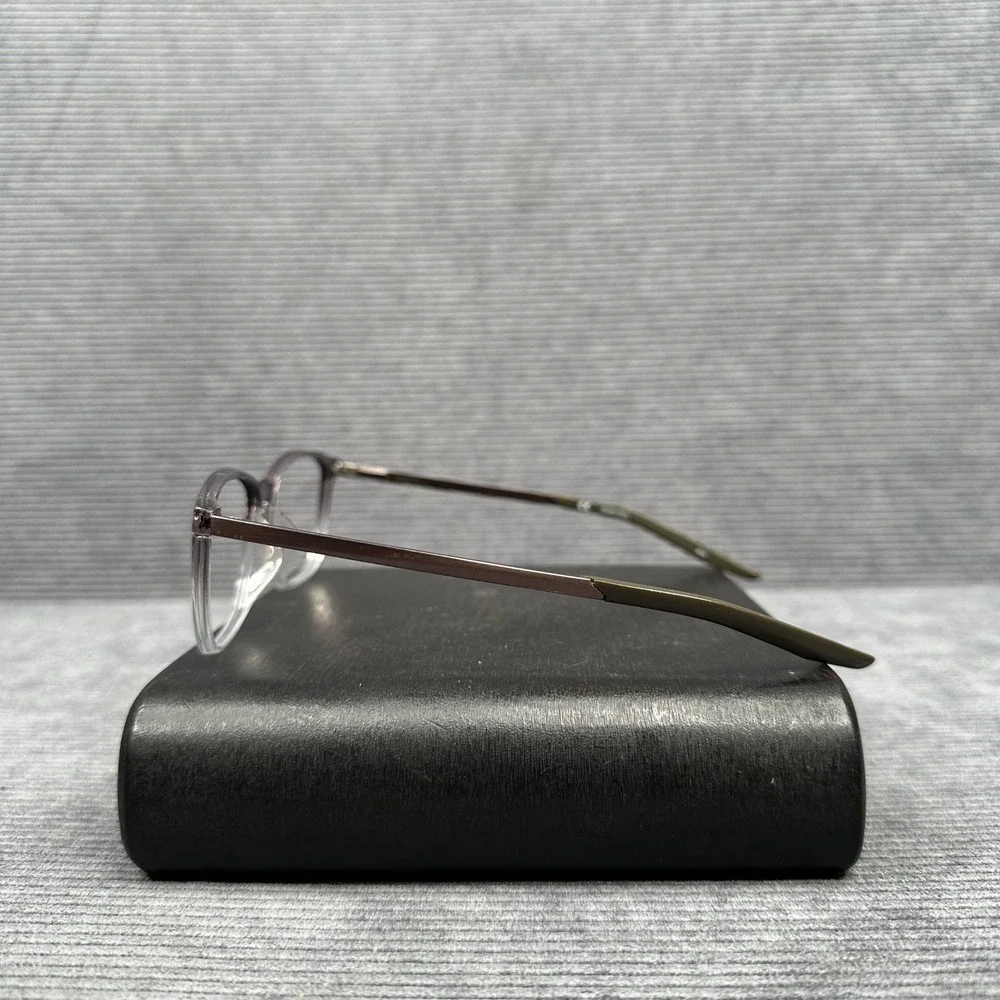 Nike 7284 025 Y2K Eyeglasses Gray Purple Gradient Rectangular Frames 54-16-145